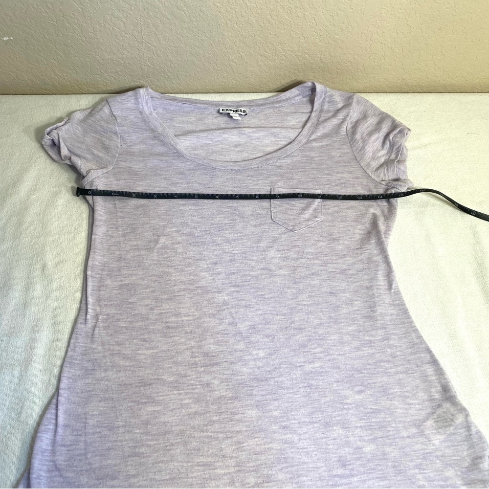 Express lavender tee shirt size S - Picture 8 of 11